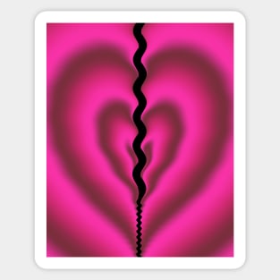 Pink Heart Image Sticker